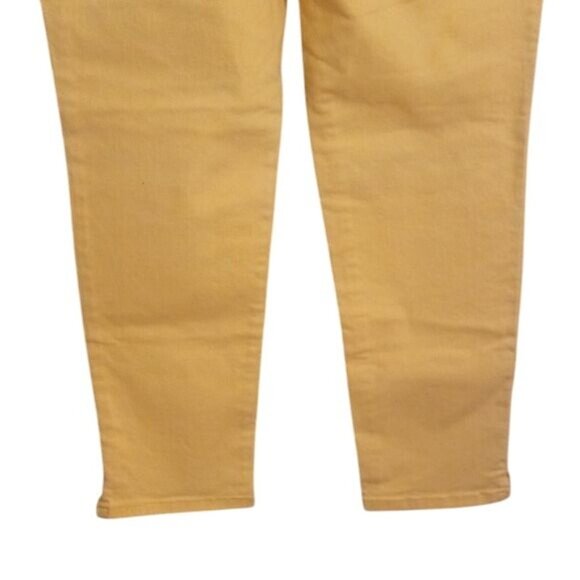 Chicos Platinum Denim Size 1.5 M Womens Jeans Ankle Length Yellow Slim Fit - Picture 8 of 12